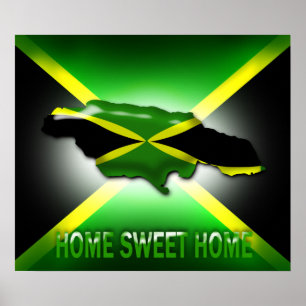 Home Sweet Home Jamaica Large Poster Print