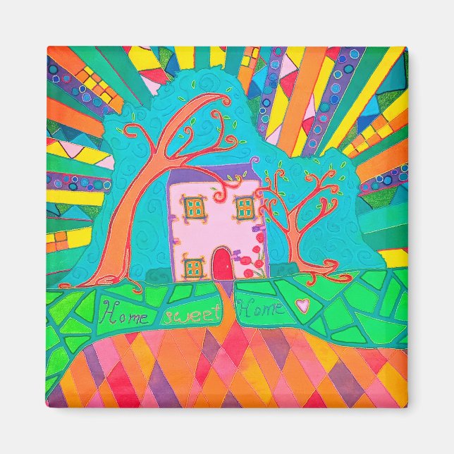 Home sweet home magnet (Front)