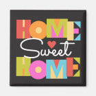 Home Sweet Home Magnet -Color Block Letters