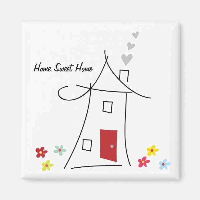 Home Sweet Home Magnet Favors (Front)