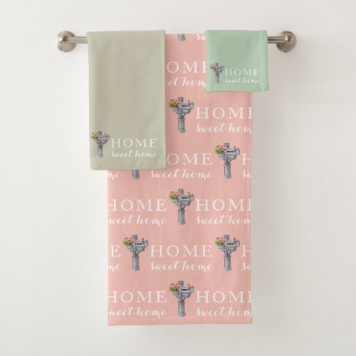 Home Sweet Home Mailbox Number Towel Set