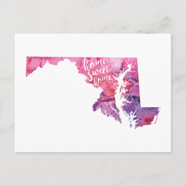 Home Sweet Home Maryland Postcard (Front)