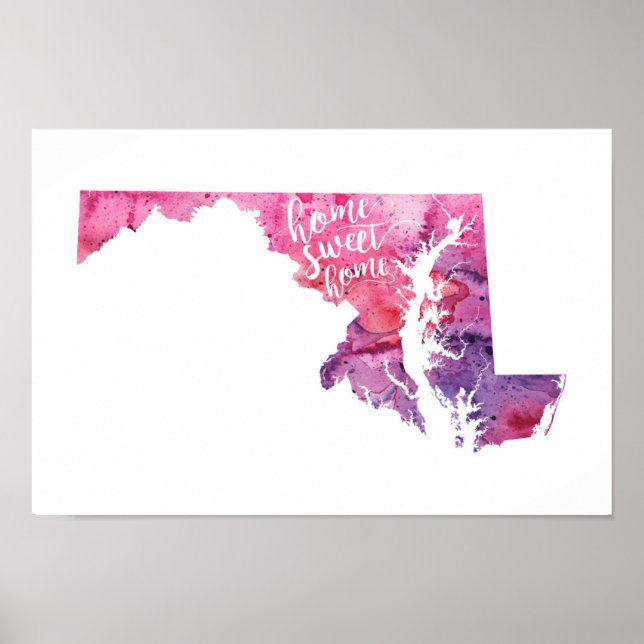 Home Sweet Home Maryland Poster (Front)