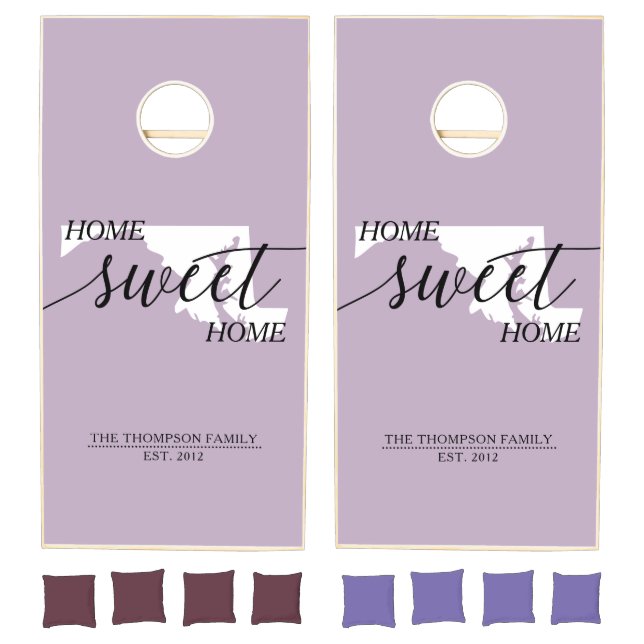 Home Sweet Home Maryland State Cornhole Set (Set)