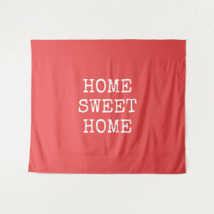 Home sweet home minimal design tapestry