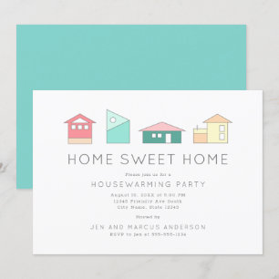 Home Sweet Home Minimalist Housewarming Party Invitation
