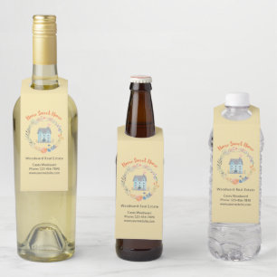 Home Sweet Home Modern Business Budget Marketing  Bottle Hanger Tag