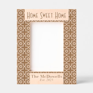 Home Sweet Home Modern Laser Etched Picture Frame