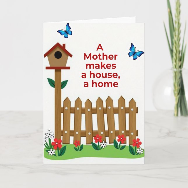 Home Sweet Home Mothers Day Card (Front)
