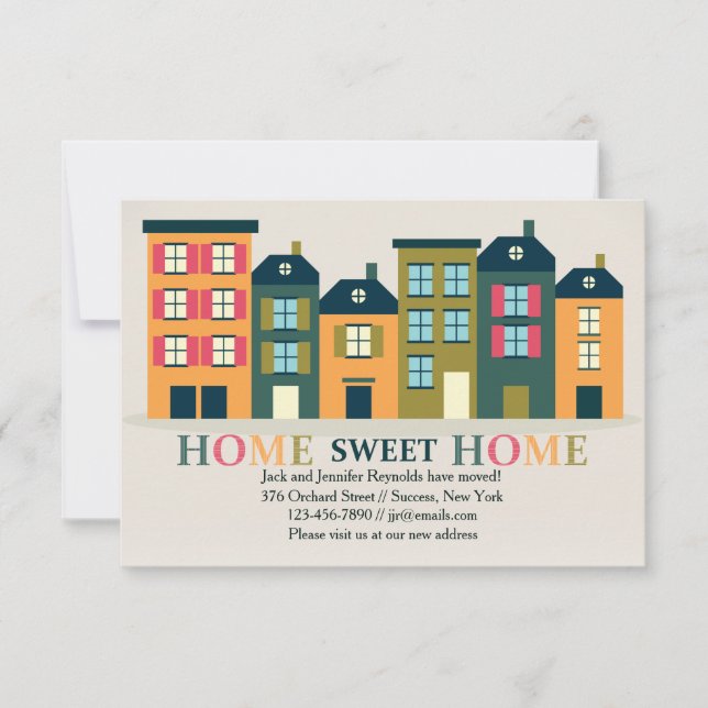 Home Sweet Home Moving Announcement (Front)
