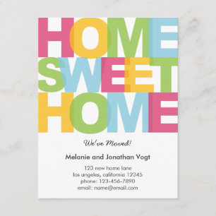 Home Sweet Home Moving Announcement
