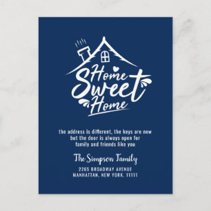 Home Sweet Home Moving Announcement Postcard