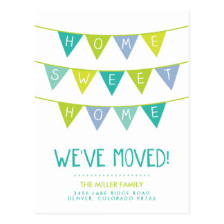 Home Sweet Home Moving Announcement Postcard