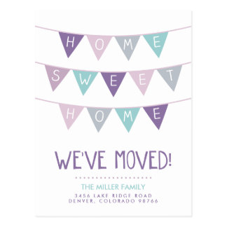 Home Sweet Home Moving Announcement Postcard