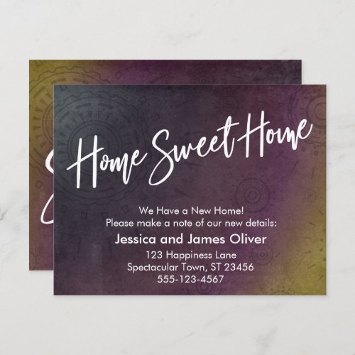 Home Sweet Home Multicolored Grunge Burst Card