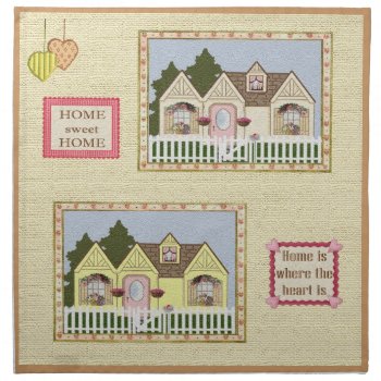 Home Sweet Home Napkin by KRStuff at Zazzle