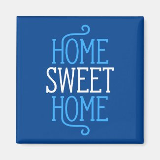 Home Sweet Home Navy Blue Magnet