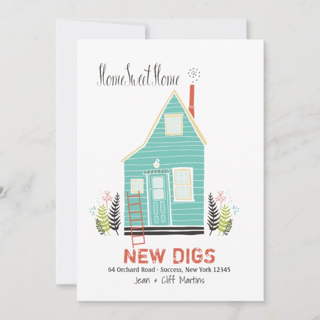 Home Sweet Home New Address Announcement (Front)