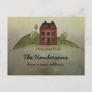 Home Sweet Home New Address Postcard