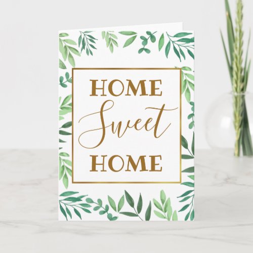 home sweet home new home housewarming card