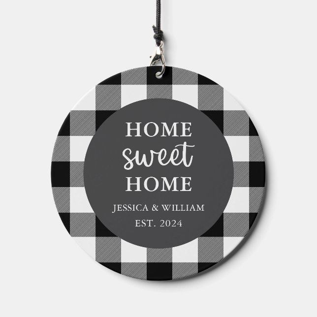 Home Sweet Home New Home Housewarming Gift Wind Chime (Back)