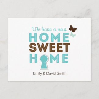 Home Sweet Home {new home} Postcard
