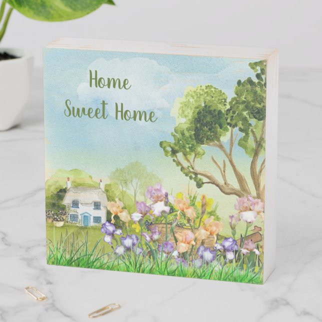 Home Sweet Home / New Home  Wooden Wooden Box Sign (In Situ Horizontal)
