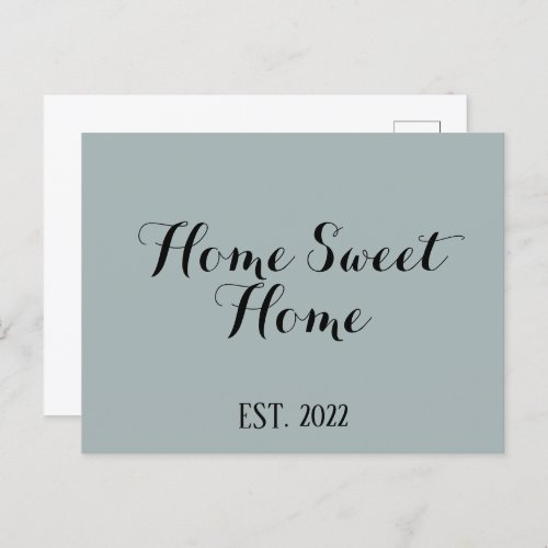 Home Sweet Home New Homeowner Postcard