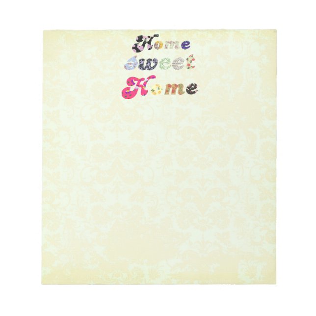 Home Sweet Home Notepad (Front)