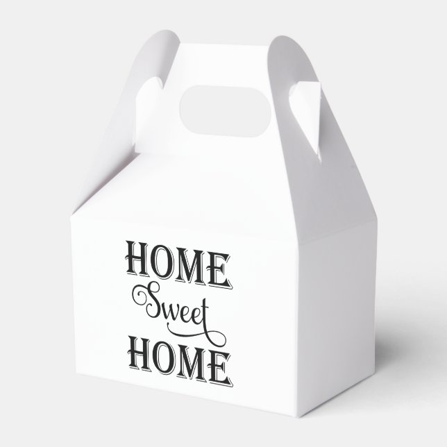 Home Sweet Home Open House Favor Box (Front Side)