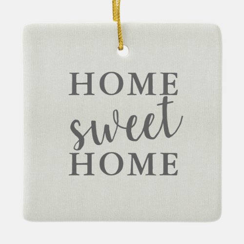 Home Sweet Home Our First Christmas Ceramic Ornament