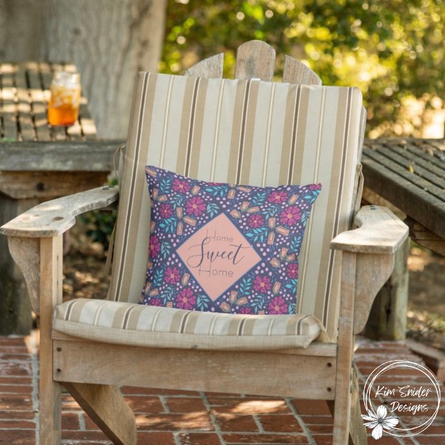 "Home Sweet Home"  Outdoor Pillow (Creator Uploaded)