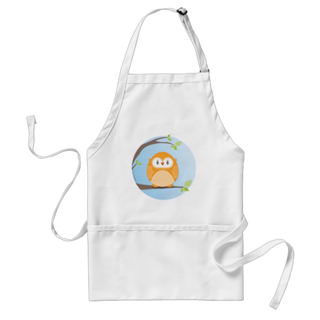 HOME SWEET HOME :: Owl in a tree 4 Adult Apron (Front)