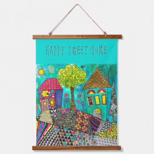 Home Sweet Home Painting  Hanging Tapestry