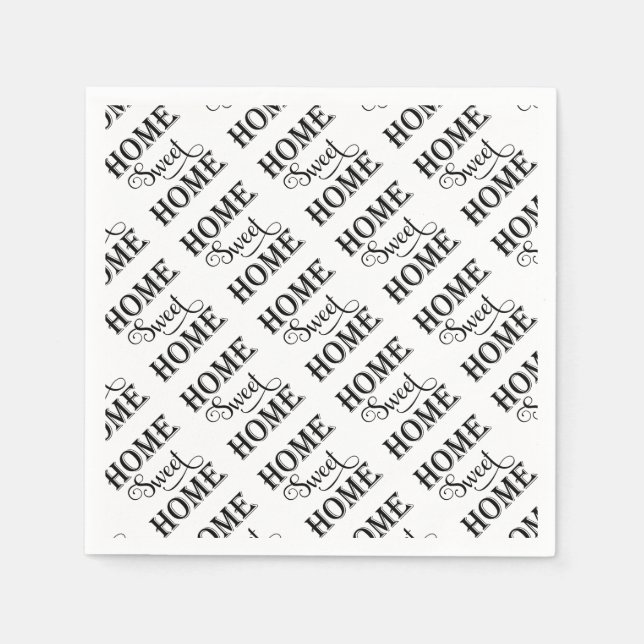 Home Sweet Home Paper Napkins (Front)