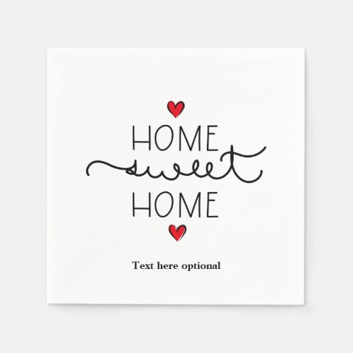 home sweet home Paper Plate Napkins