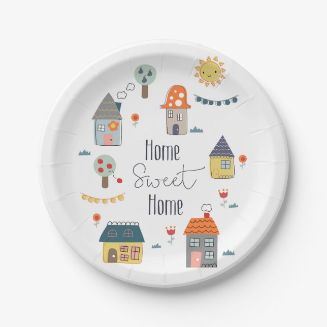 Home Sweet Home Paper Plates (Front)
