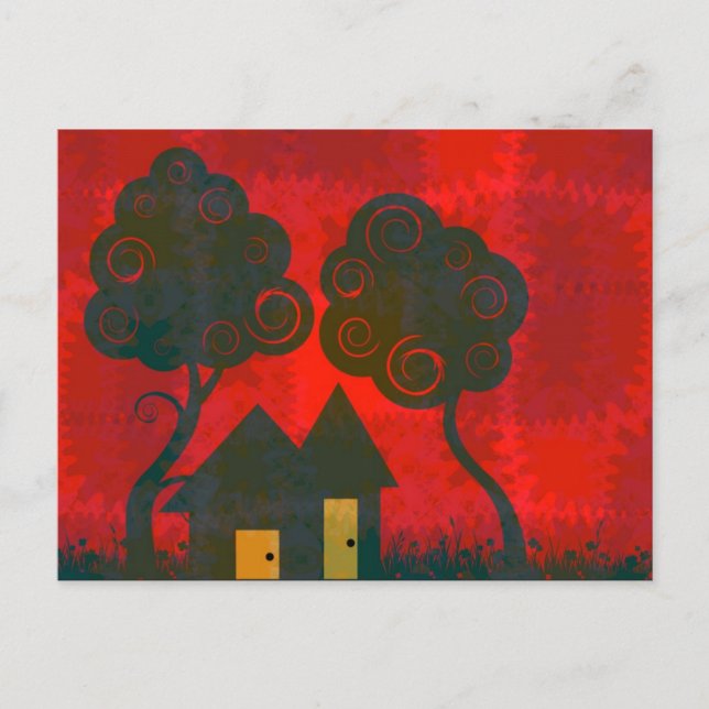 Home Sweet Home Patchwork Postcard (Front)