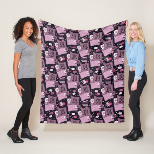 Home Sweet Home Pattern  Fleece Blanket