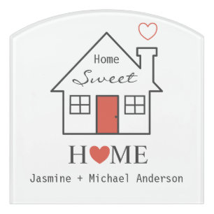 Home Sweet Home personalized Magnet Door Sign