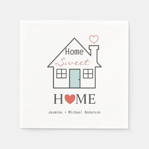 Home Sweet Home personalized Napkins