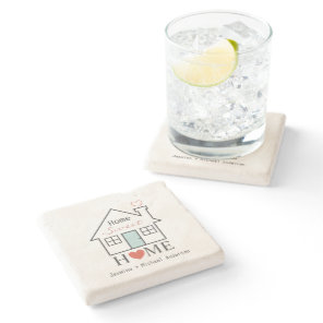Home Sweet Home personalized Stone Coaster