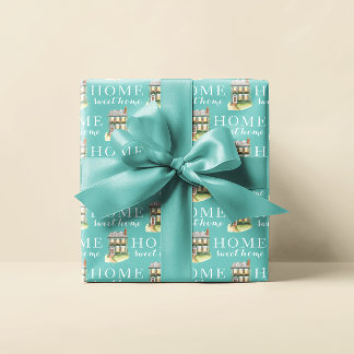 Home Sweet Home Personalized Wrapping Paper Sheets