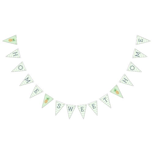 Home Sweet Home Pineapple Housewarming Party Bunting Flags