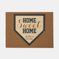 Home Sweet Home Plate Family Name Doormat