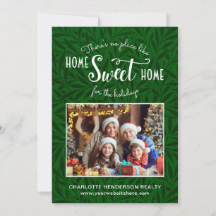 Home Sweet Home Real Estate Christmas Holiday Card