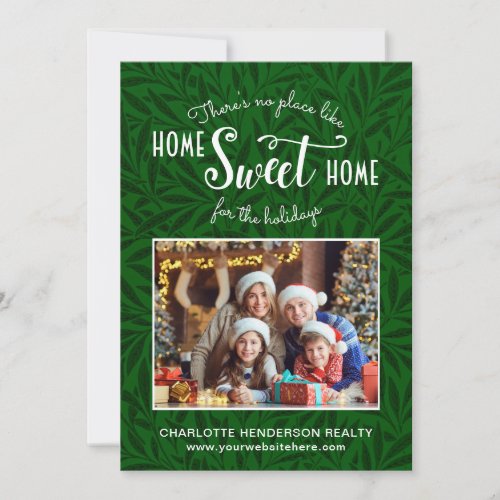 Home Sweet Home Real Estate Christmas Holiday Card