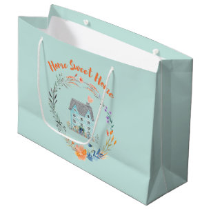 Home Sweet Home Real Estate Congratulations Custom Large Gift Bag