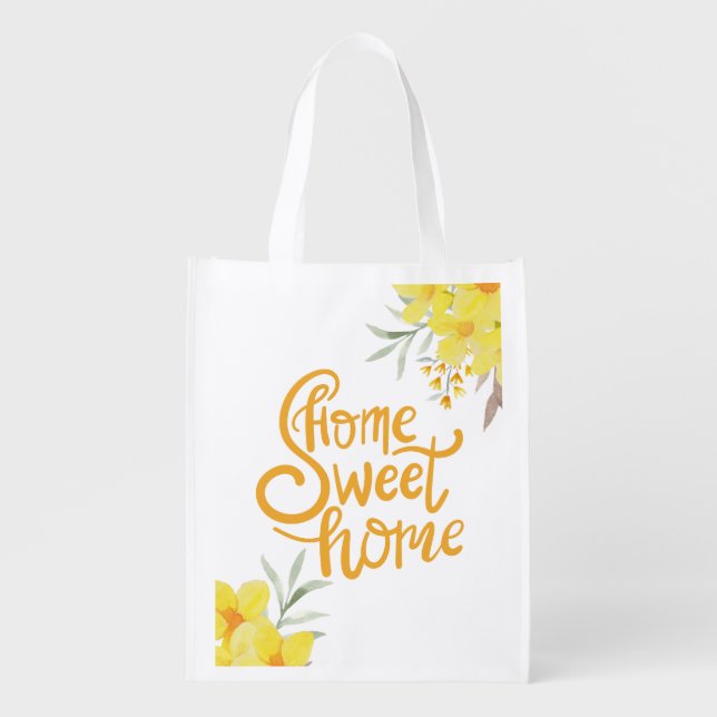 Home Sweet Home Real Estate Marketing Shopping Bag (Front)