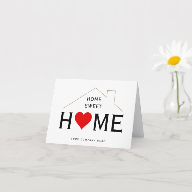 Home Sweet Home Real Estate New Homeowner Card (Small Plant)